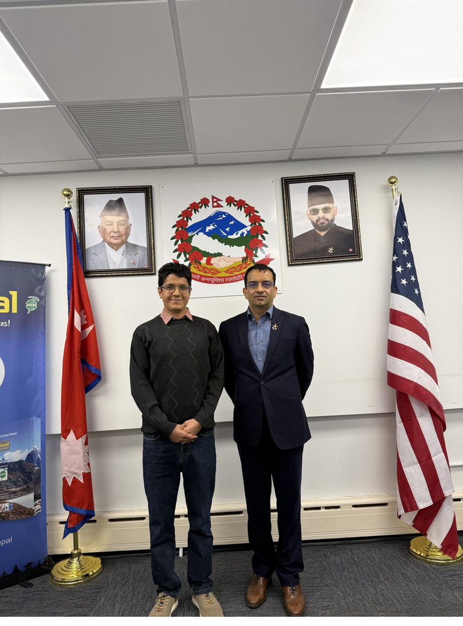 At the Consulate General of Nepal